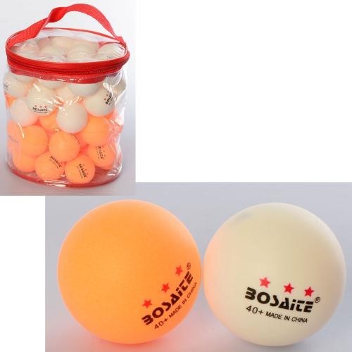 

Шарики для настольного тенниса + сумка | 60 шт | White + Orange