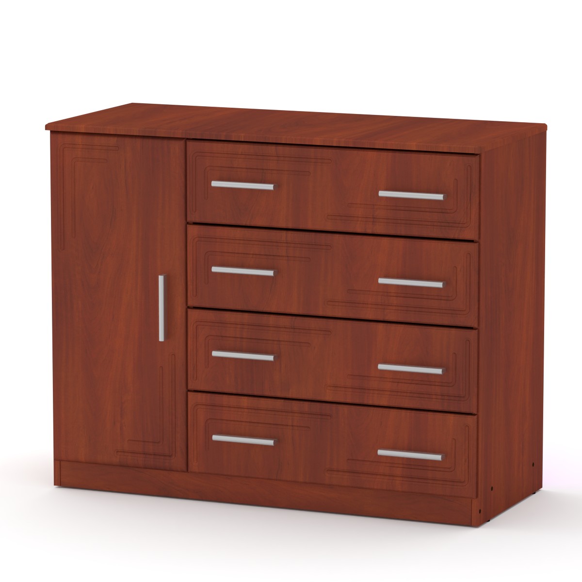 

Комод для вещей Компанит 4+1Б МДФ яблоня