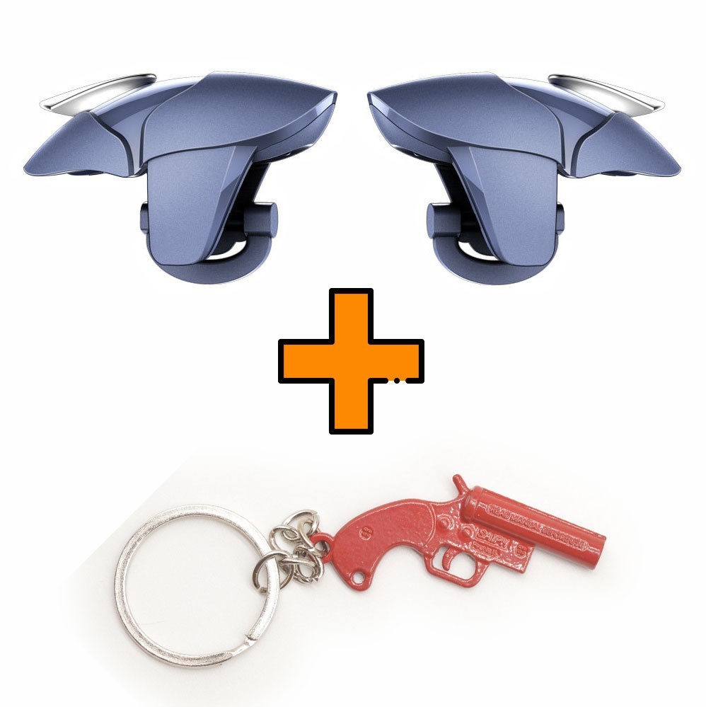 

Игровые контроллеры Marpiel Blue Shark (геймпад триггеры курки для смартфона для PUBG) + Flare Gun