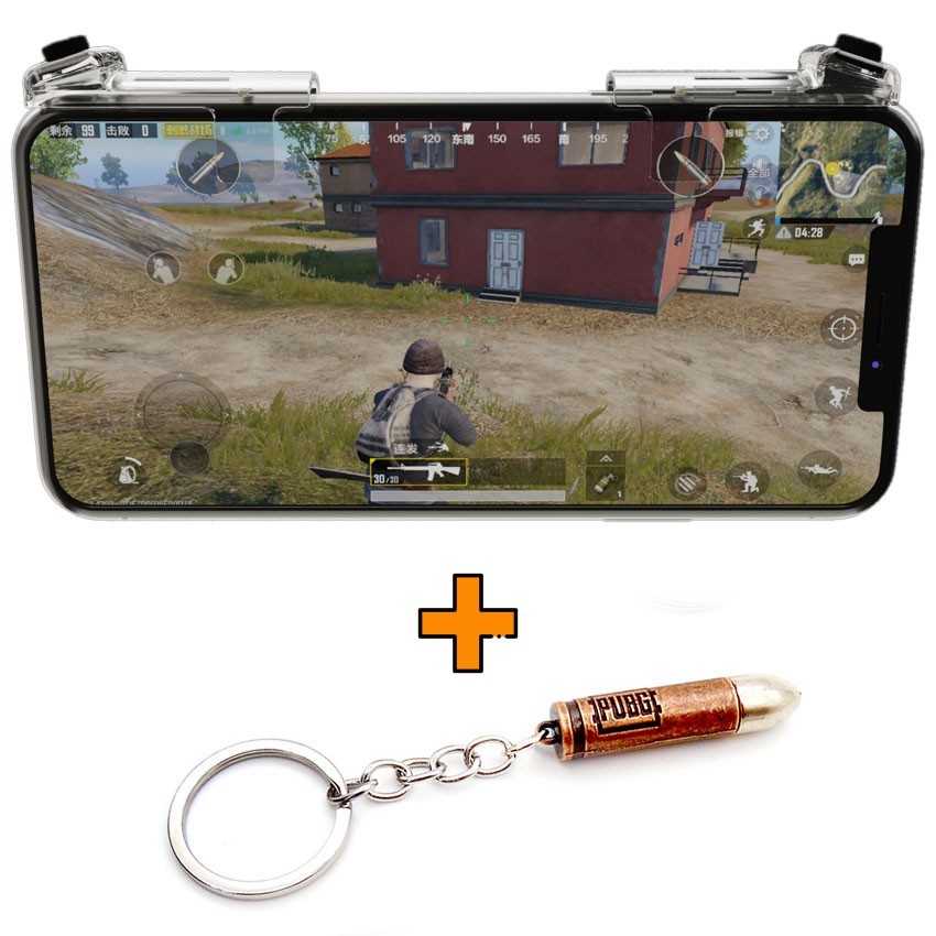 

Игровые контроллеры Marpiel HKII (геймпад триггеры курки для смартфона для PUBG) + патрон 9 mm