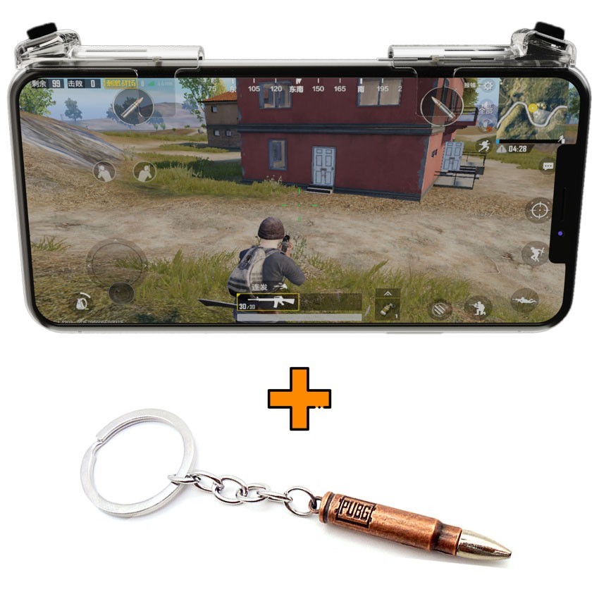 

Игровые контроллеры Marpiel HKII (геймпад триггеры курки для смартфона для PUBG) + патрон 7.62 mm