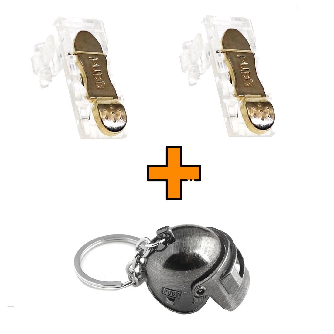 

Игровые контроллеры Marpiel M25 Gold (геймпад триггеры курки для смартфона для PUBG) + шлем 3 уровня