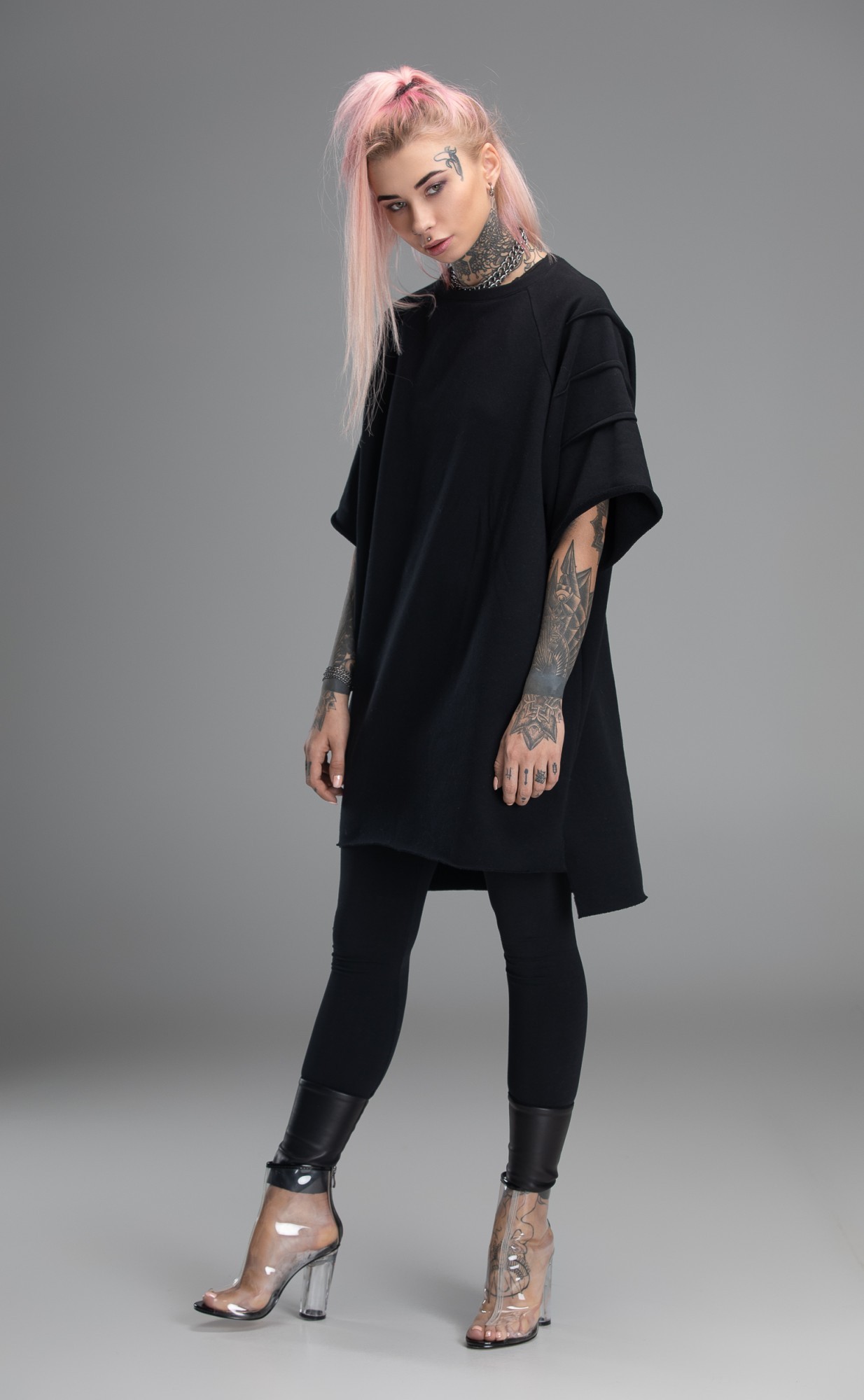 

Платье Midnight A0229 Gothic tunic  Черное, Платье Midnight A0229 Gothic tunic S Черное