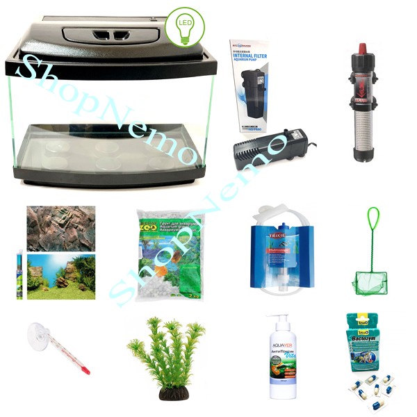 

Аквариумный набор Zoocool 500-300-500 (75л) 5мм овальный LED-E14 прозрачный силикон
