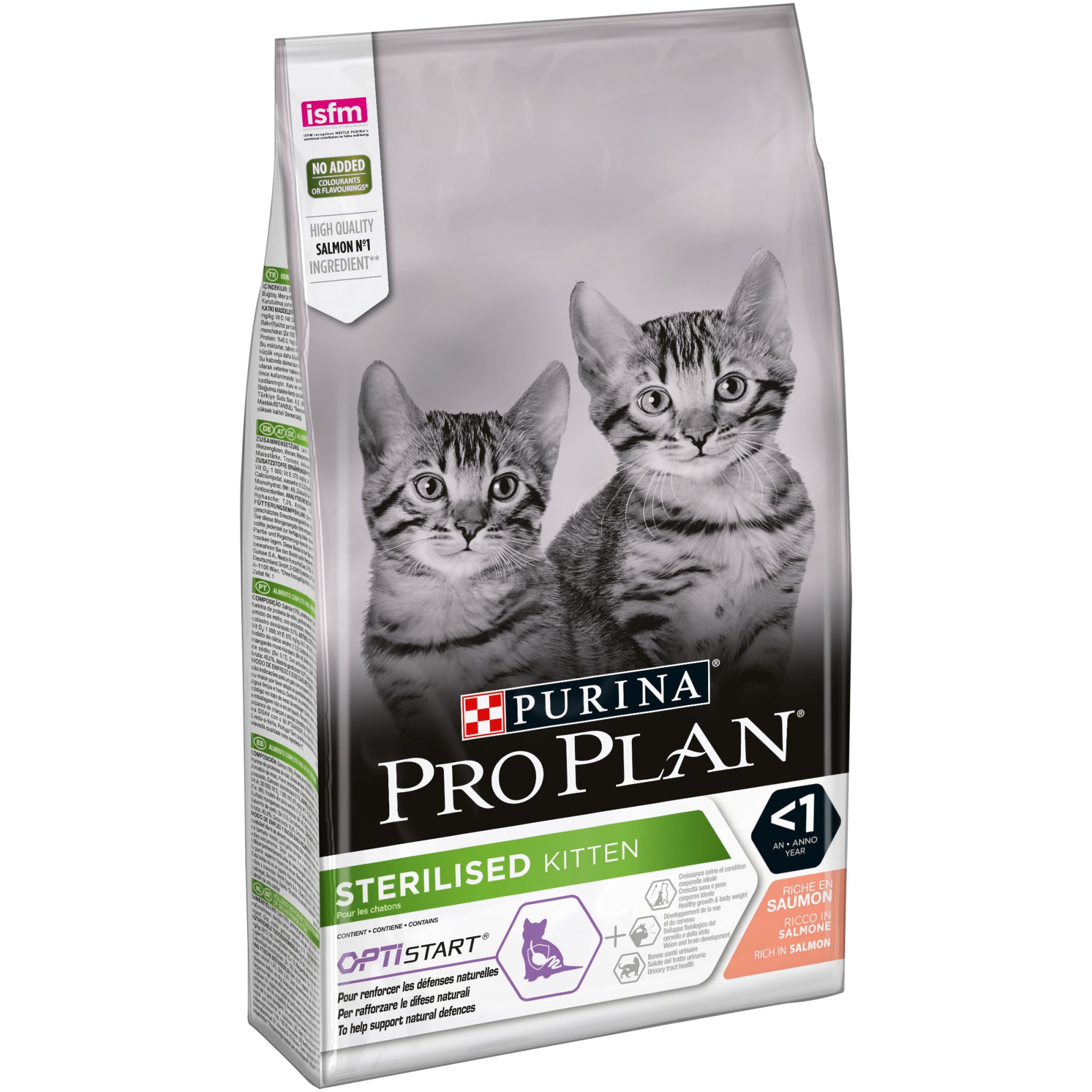 

Сухой полнорационный корм Purina Pro Plan с лососем для стерилизованных котят 10 кг