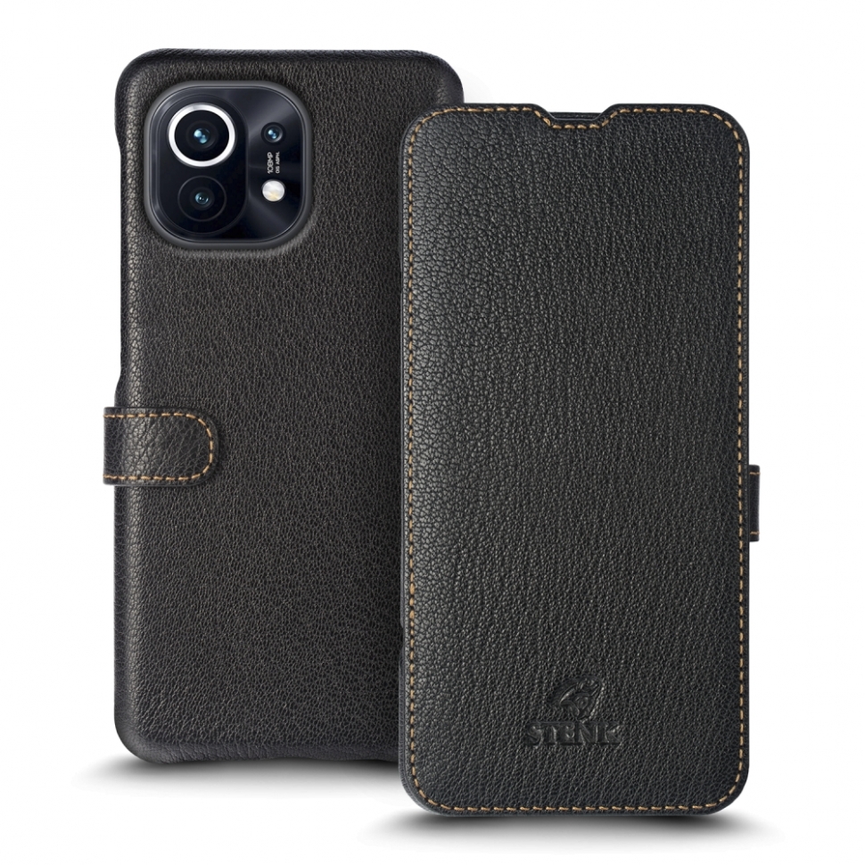 

Чехол книжка Stenk Premium для Xiaomi Mi 11 Чёрный