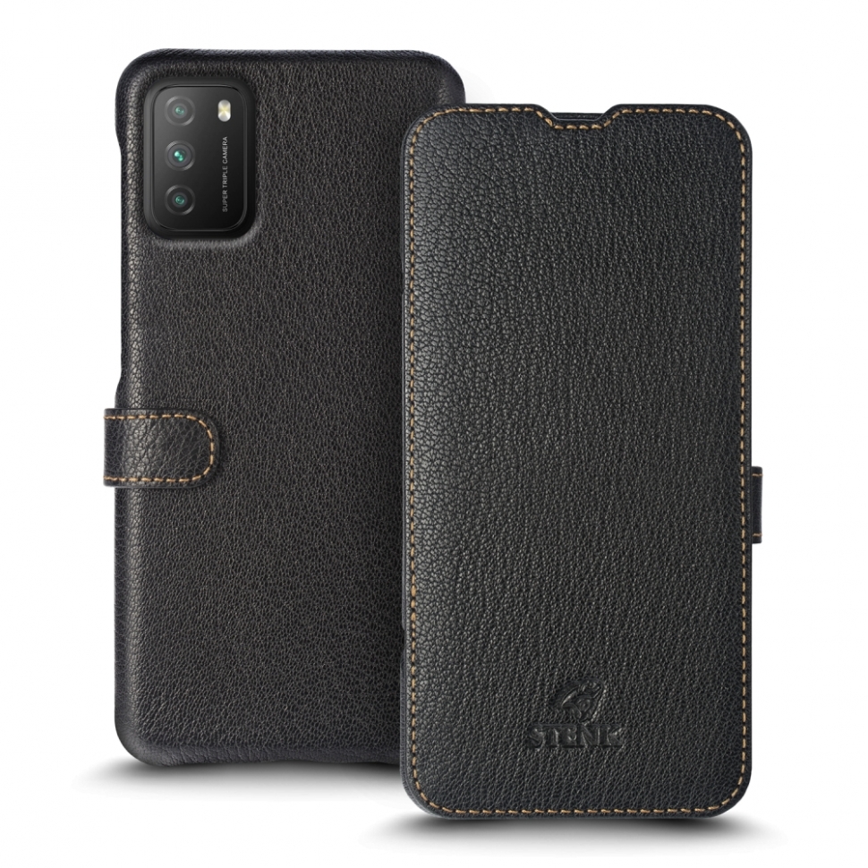 

Чехол книжка Stenk Premium для Xiaomi Poco M3 Чёрный
