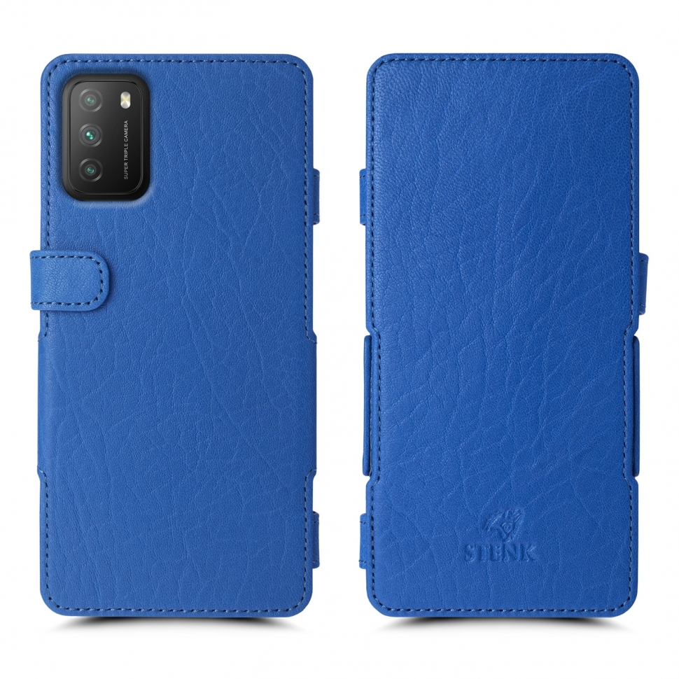 

Чехол книжка Stenk Prime для Xiaomi Poco M3 Ярко-синий