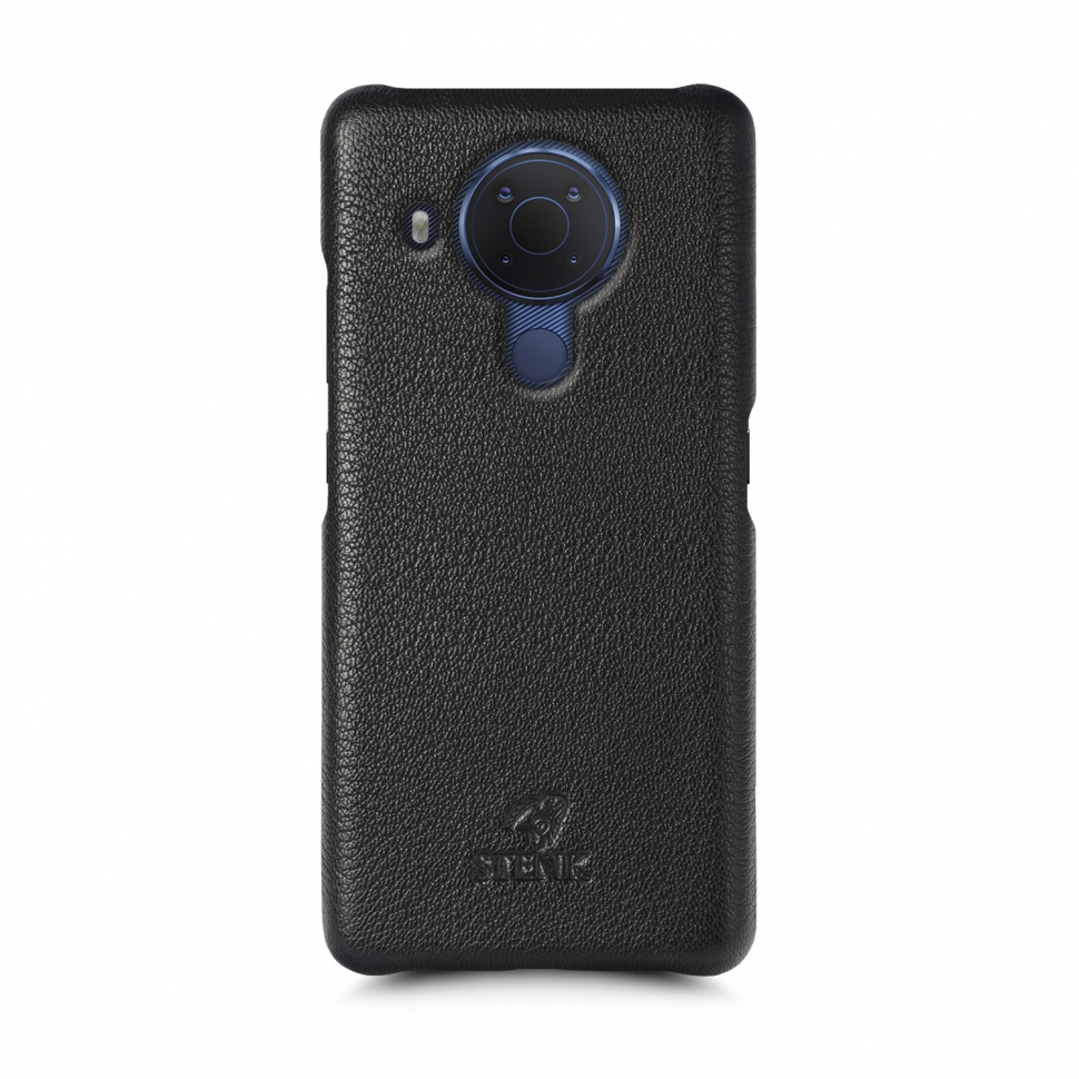 

Кожаная накладка Stenk Cover для Nokia 5.4 Чёрная