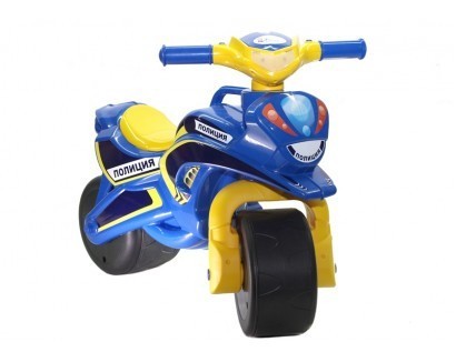 

Байк Doloni toys Полиция (музыка) синий с желтым беговел