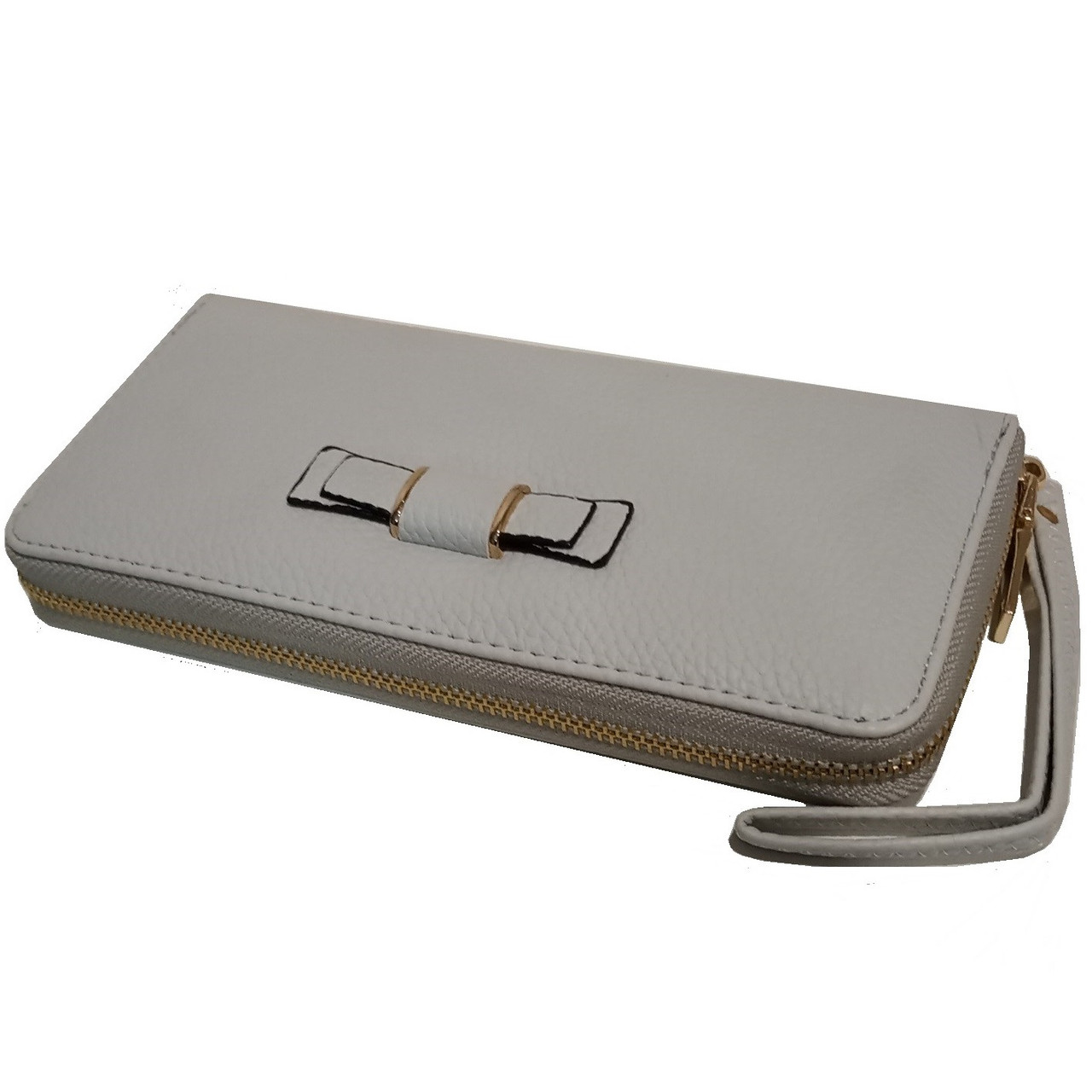 

Клатч-кошелек женский с бантиком Classic&Style Серый (GSK5)