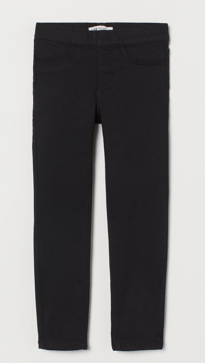 

Джеггинсы для девочки H&M 0850885003 116 СМ Черный 64853