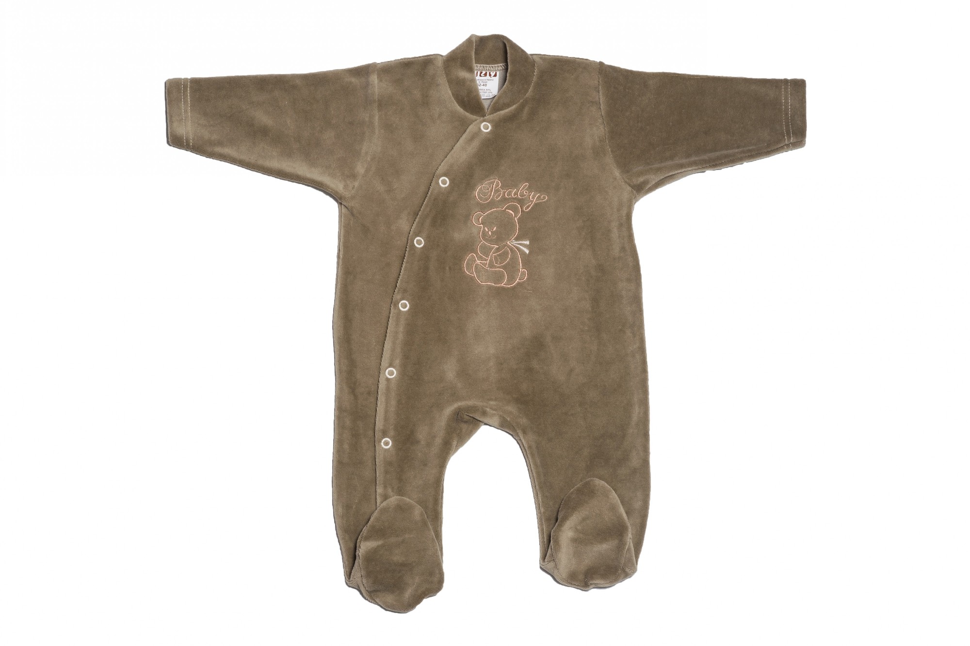 

Человечек велюровый для мальчика Migliori Baby 80 см Оливковый 5558