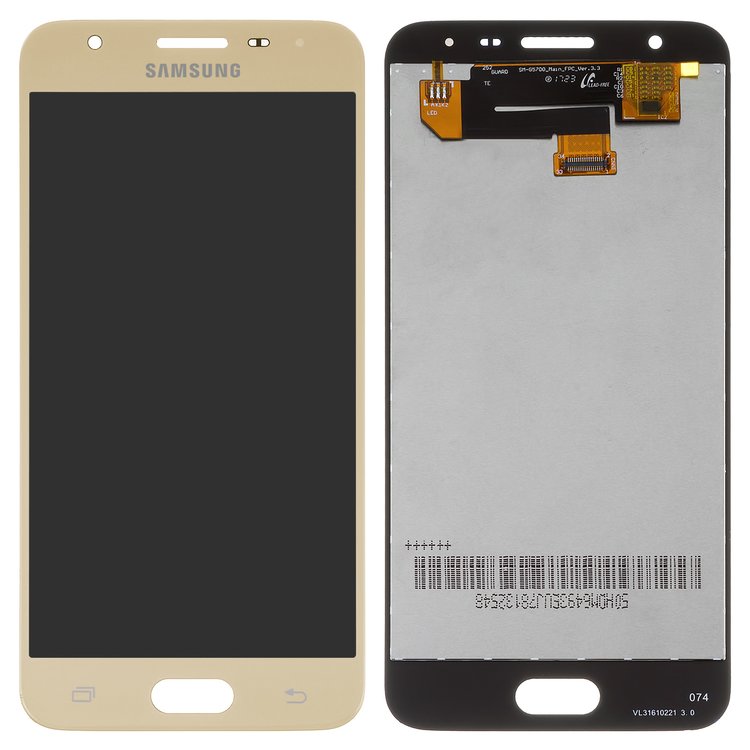 

Дисплей для Samsung GH96-10325C G570 Galaxy J5 Prime (2016) с сенсором золотой сервисный