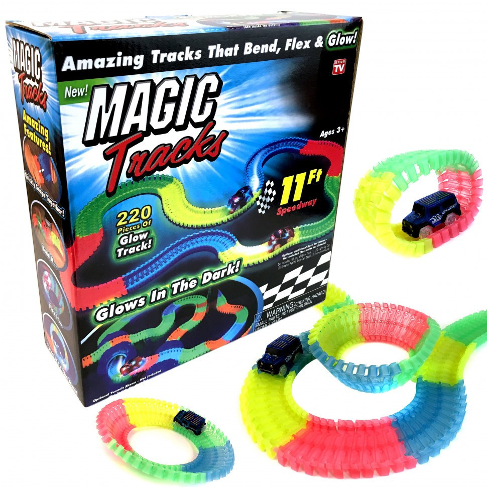 

Гоночная трасса Magic Track 220 деталей 336х7 см