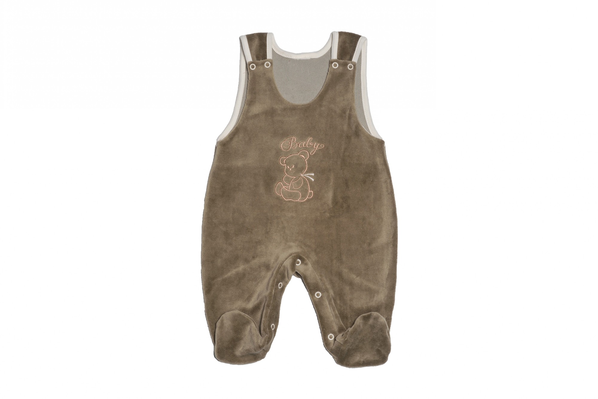 

Ползунки велюровые на бретелях Migliori Baby 74 см Оливковый 5504