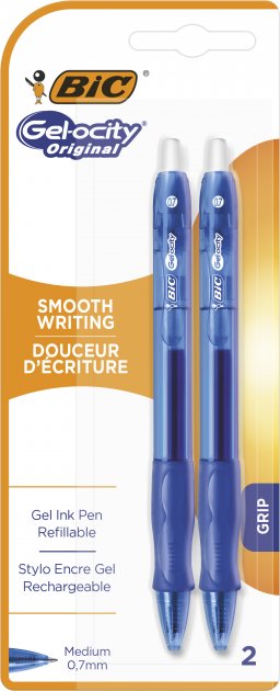 

Набір гелевих ручок BIC Gelocity Original Синій 0.7 мм 2 шт