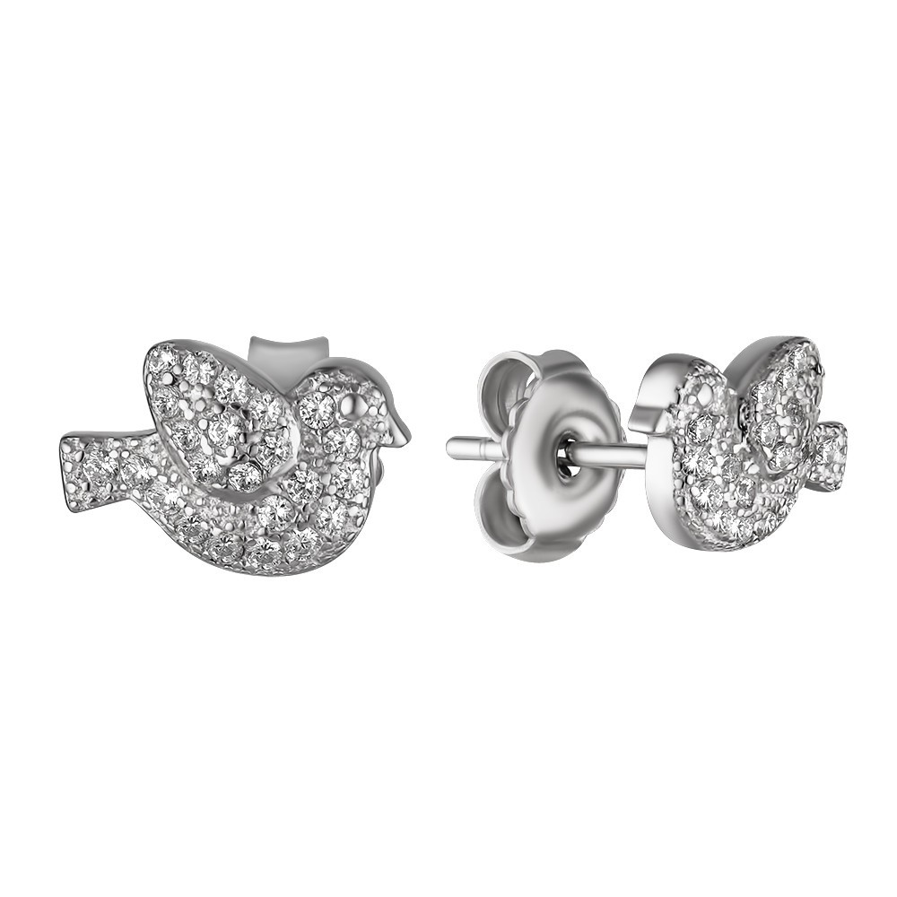 

Серьги TOP SILVER Птички 520005б