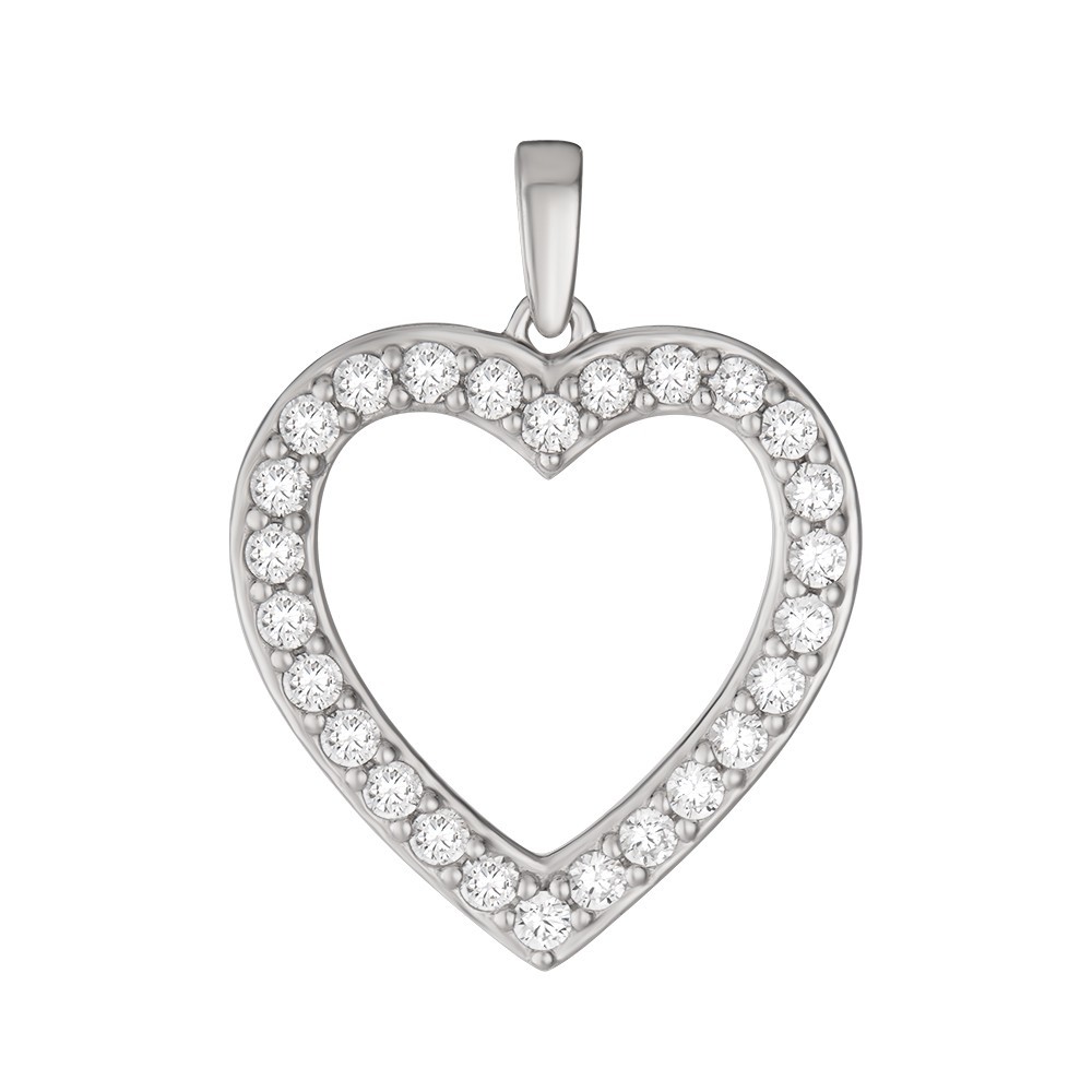

Кулон из серебра с куб. циркониями TOP SILVER Б1291П