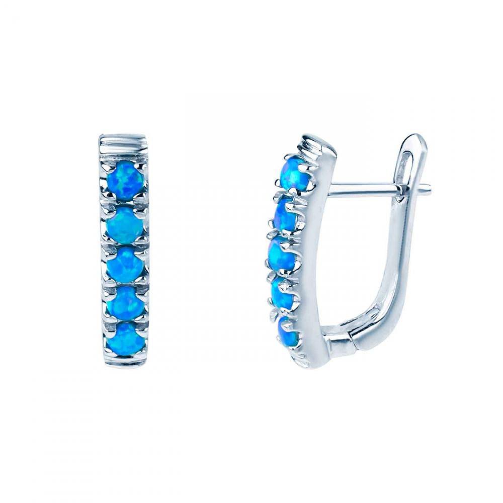 

Серьги из серебра с опалами 809946