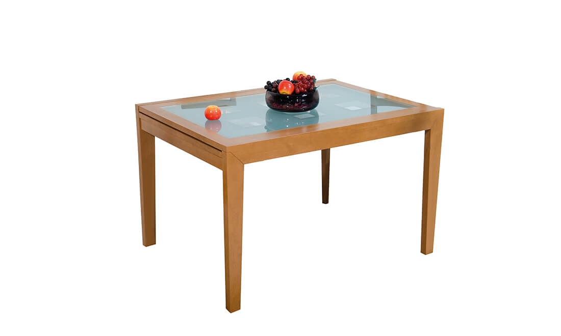 

Стол Welovemebel Boston обеденный Раскладной стекло 1200/2400x900x760 дуб светлый