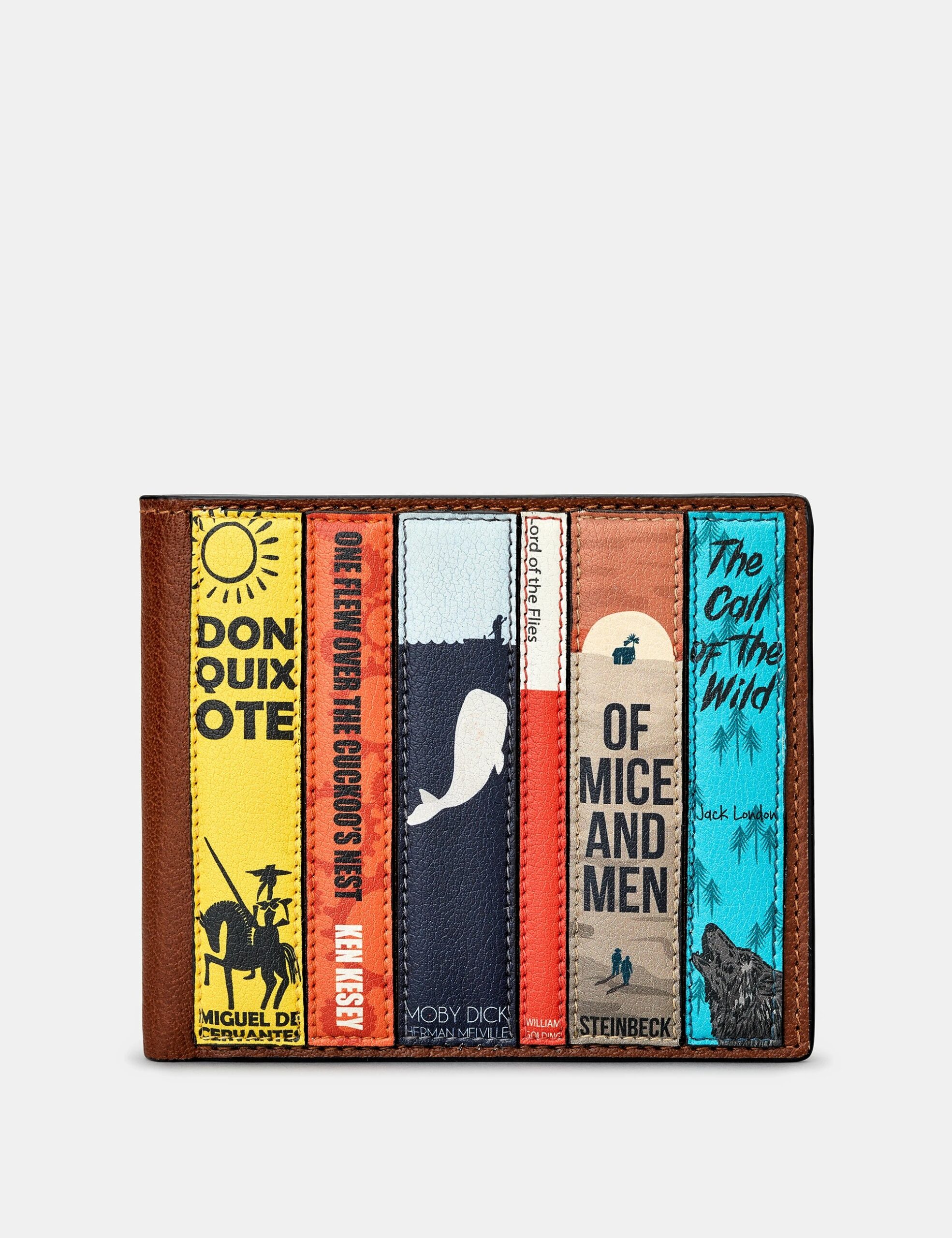 

Коричневий шкіряний гаманець Bookworm