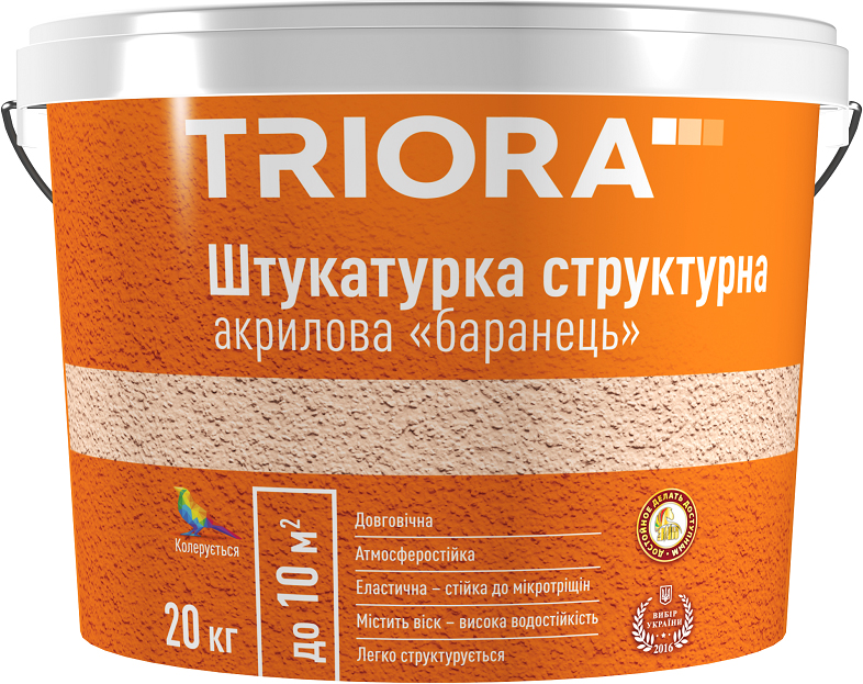 

Штукатурка структурная акриловая TRIORA "барашек" 20 кг (4823048020269)