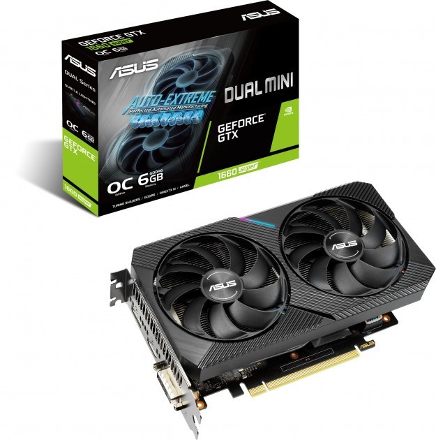 

Видеокарта GeForce GTX 1660 Super 6Gb GDDR6 Asus Dual Mini OC (DUAL-GTX1660S-O6G-MINI)