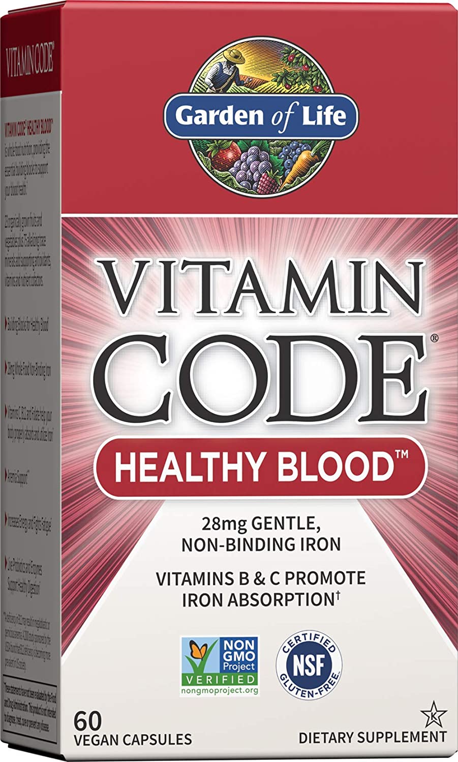 

Витамины Garden of Life Healthy Blood 60 капсул (4384303401)