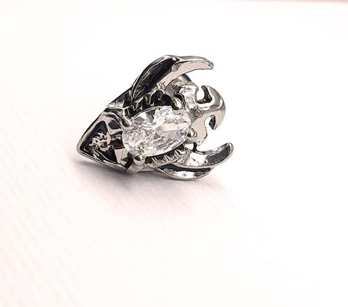 

Серьга на закрутке Steel Evolution из медицинской стали с камнем 1266