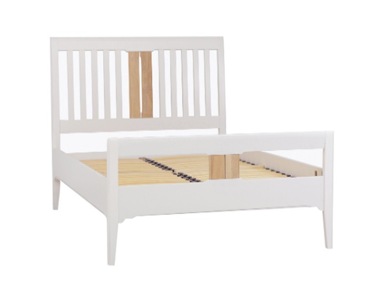 

Односпальная кровать TCH furniture NEL806 New England с ламелью 90х200 см Ice white/lacq