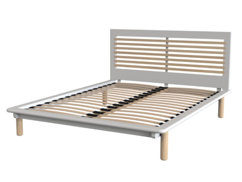 

Полуторная кровать TCH furniture TRU806 Trua с ламелью 140х200 см white / oak