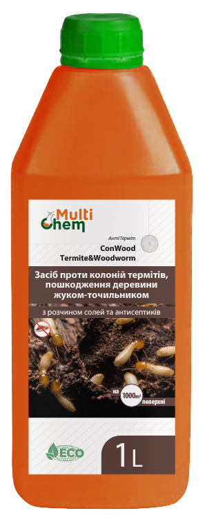 

Средство против колоний термитов жука-точильщика после поражения древесины ConWood Termite&Woodworm 1 л