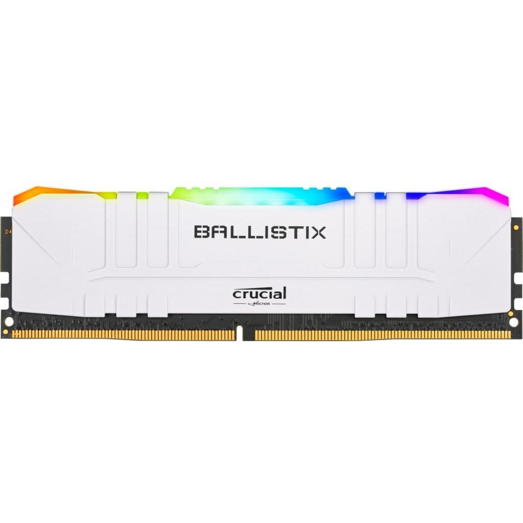 

Модуль памяти для компьютера DDR4 16GB 3000 MHz Ballistix White RGB MICRON (BL16G30C15U4WL)