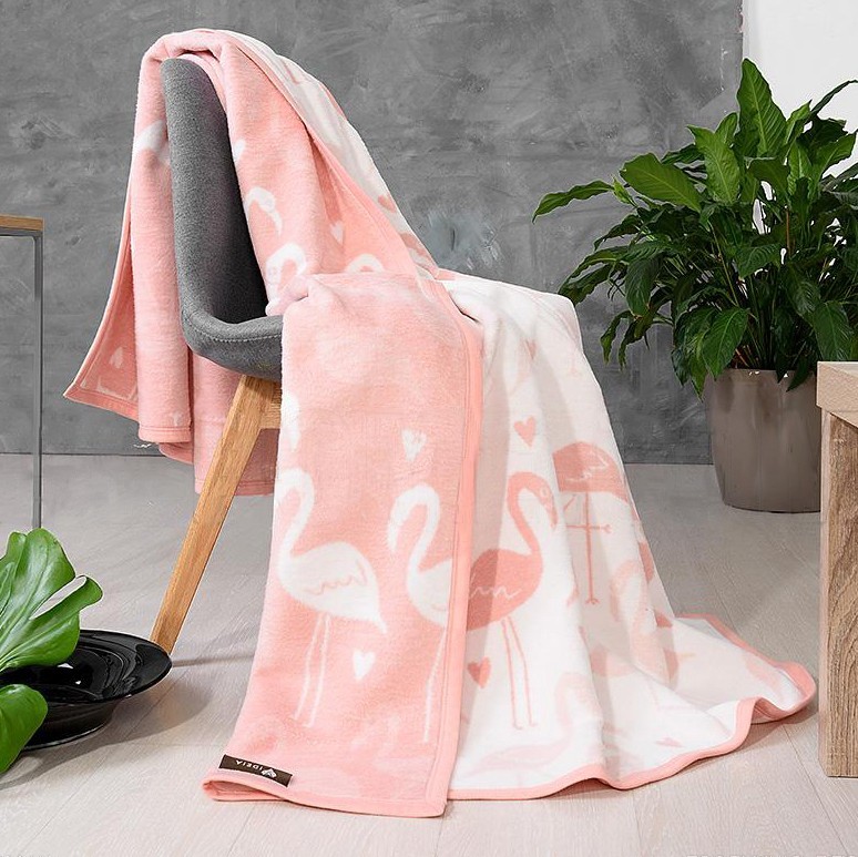 

Покрывало-Плед IDEIA 150*200 KASSANDRA Flamingo rose