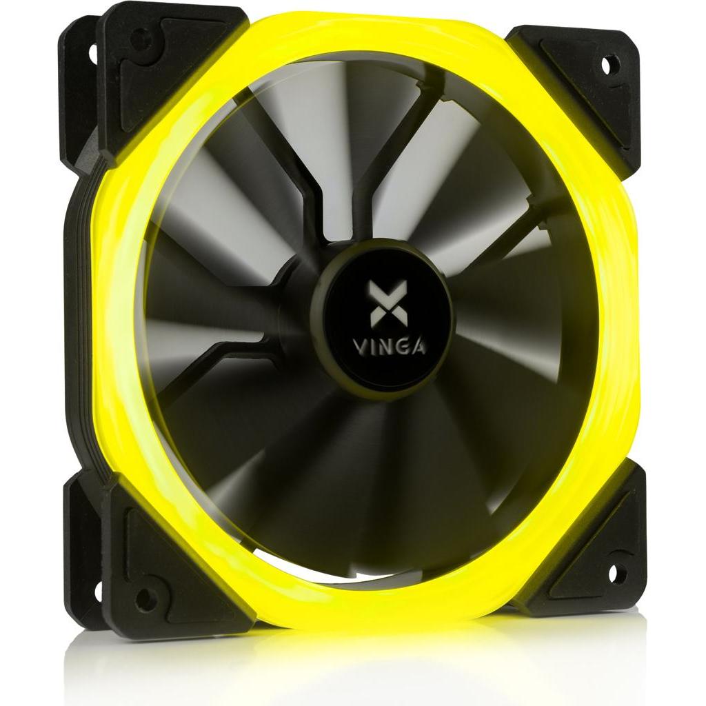 

Кулер для корпуса Vinga LED fan-01 yellow