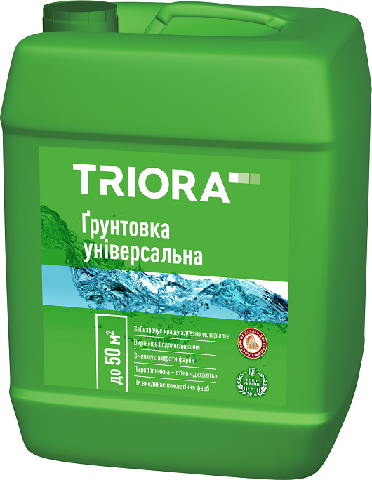 

Грунтовка универсальная TRIORA акриловая 10 л (4823048020405)