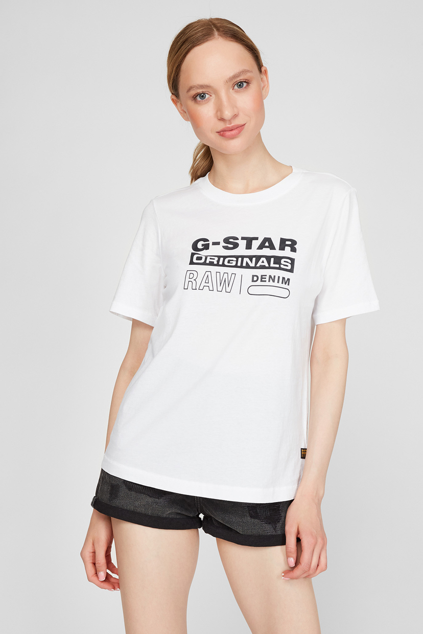 

Женская белая футболка G-Star RAW  D19953,4107, Женская белая футболка G-Star RAW M D19953,4107