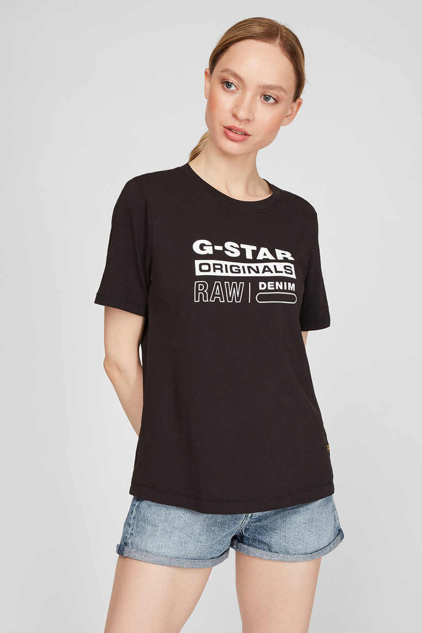 

Женская черная футболка G-Star RAW  D19953,4107, Женская черная футболка G-Star RAW M D19953,4107