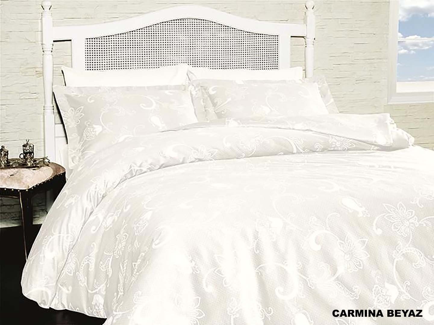 

Постельное белье Cotton Satin 160 х 220 см семейный Carmina Beyaz First Choice k-31085