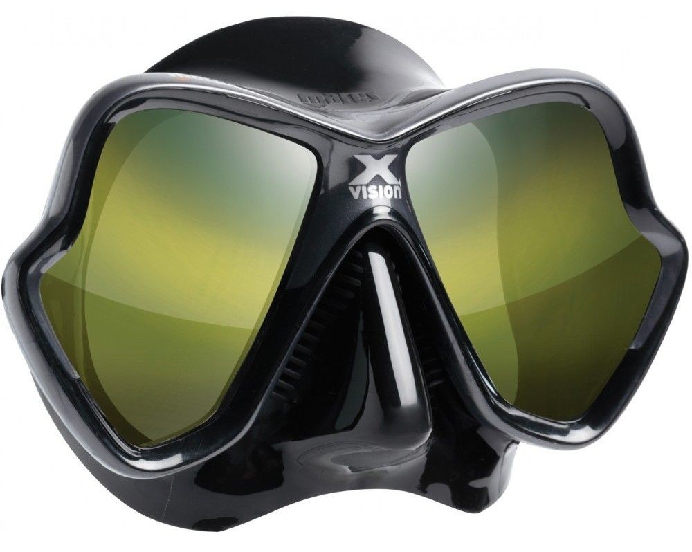 

Маска для дайвинга Mares X-Vision Ultra Mirrored черная с зеркальными золотыми линзами 411052.GOGRKGRK