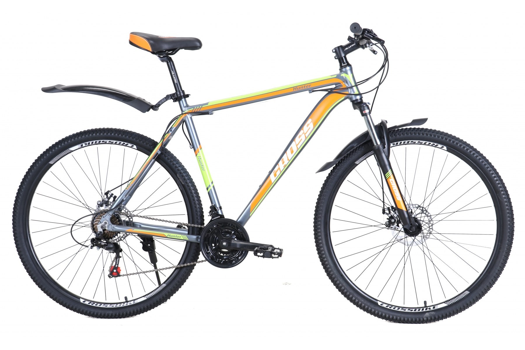 

Велосипед 29" Hunter 2021 рама-20" серый-оранжевый