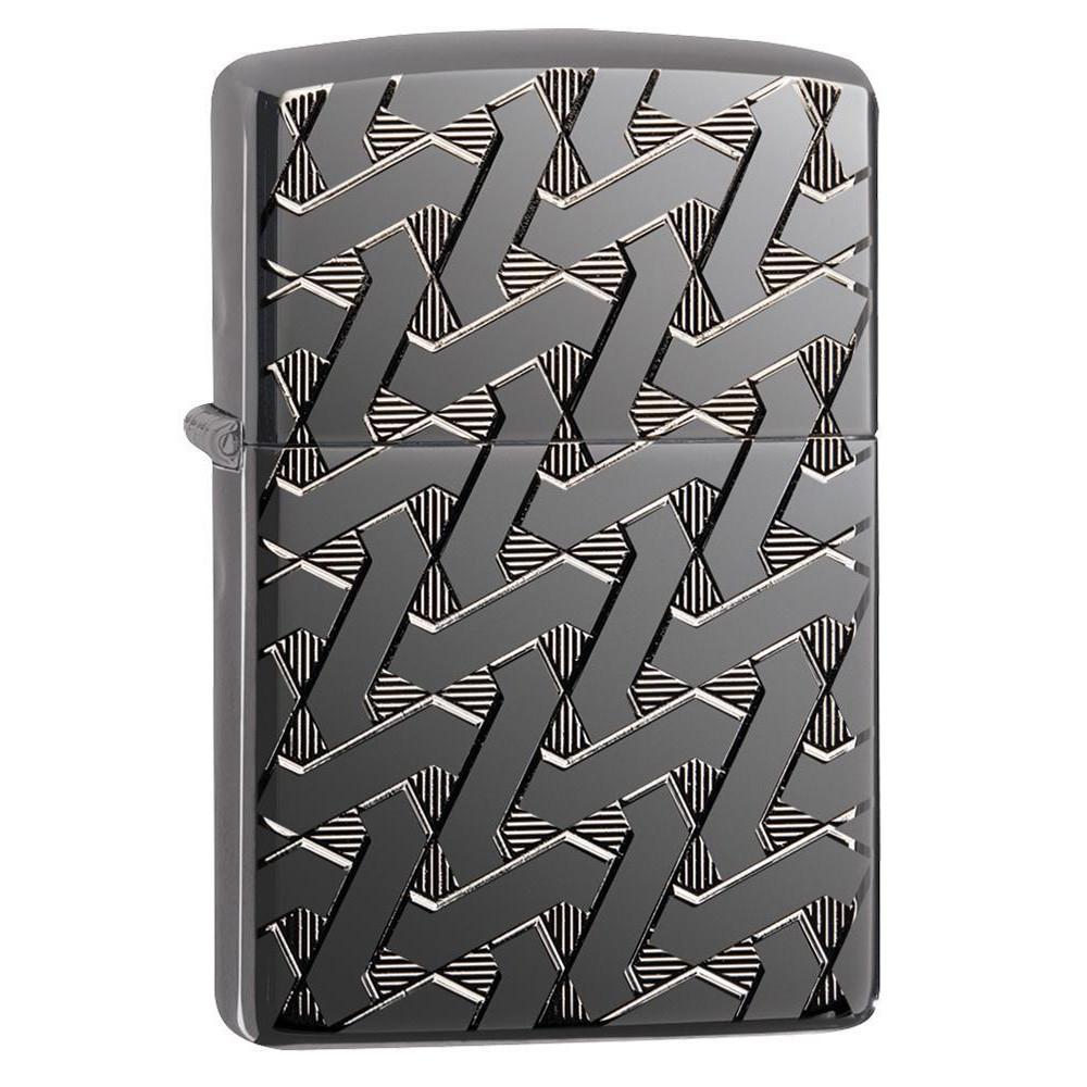 

Зажигалка Zippo 49173 Armor® High Polish Black Ice® Deep Carve