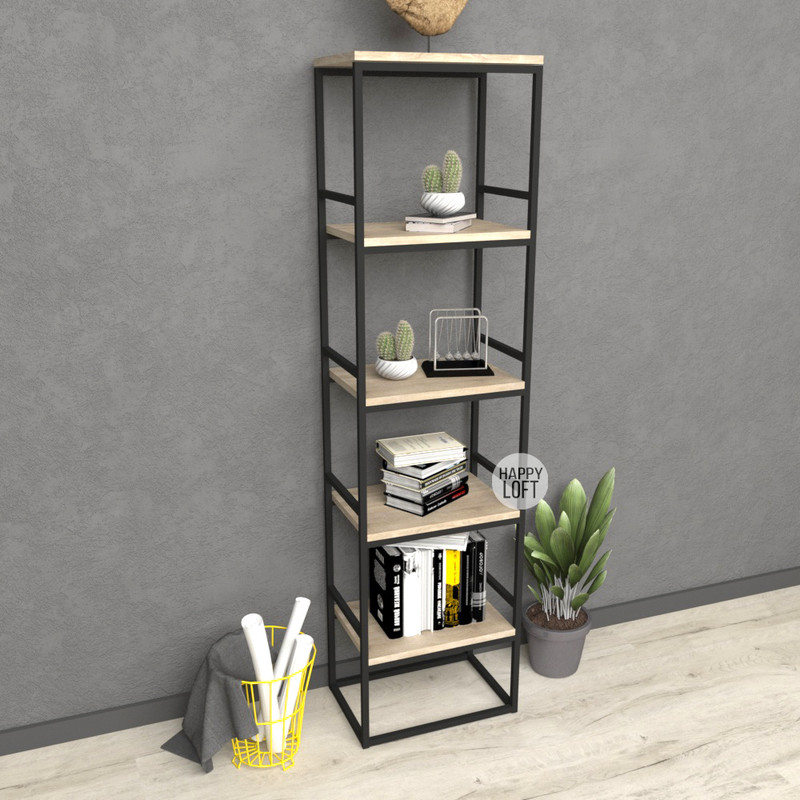

Стеллаж LoftMLT E104 152х40х27 ЛДСП Дуб Сонома 16мм