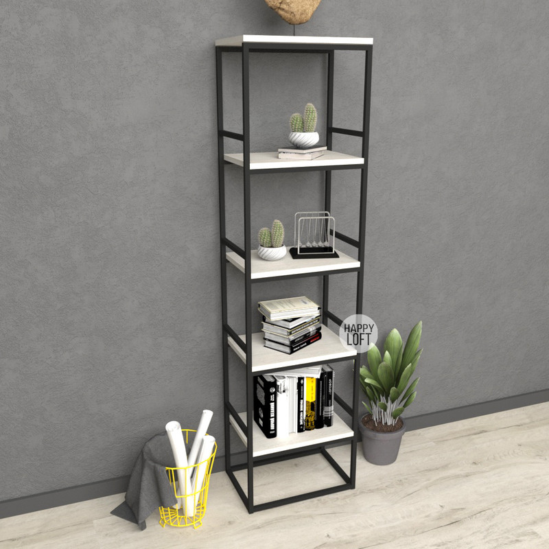 

Стеллаж LoftMLT E104 152х40х27 ЛДСП Дуб Шамони Светлый 16мм