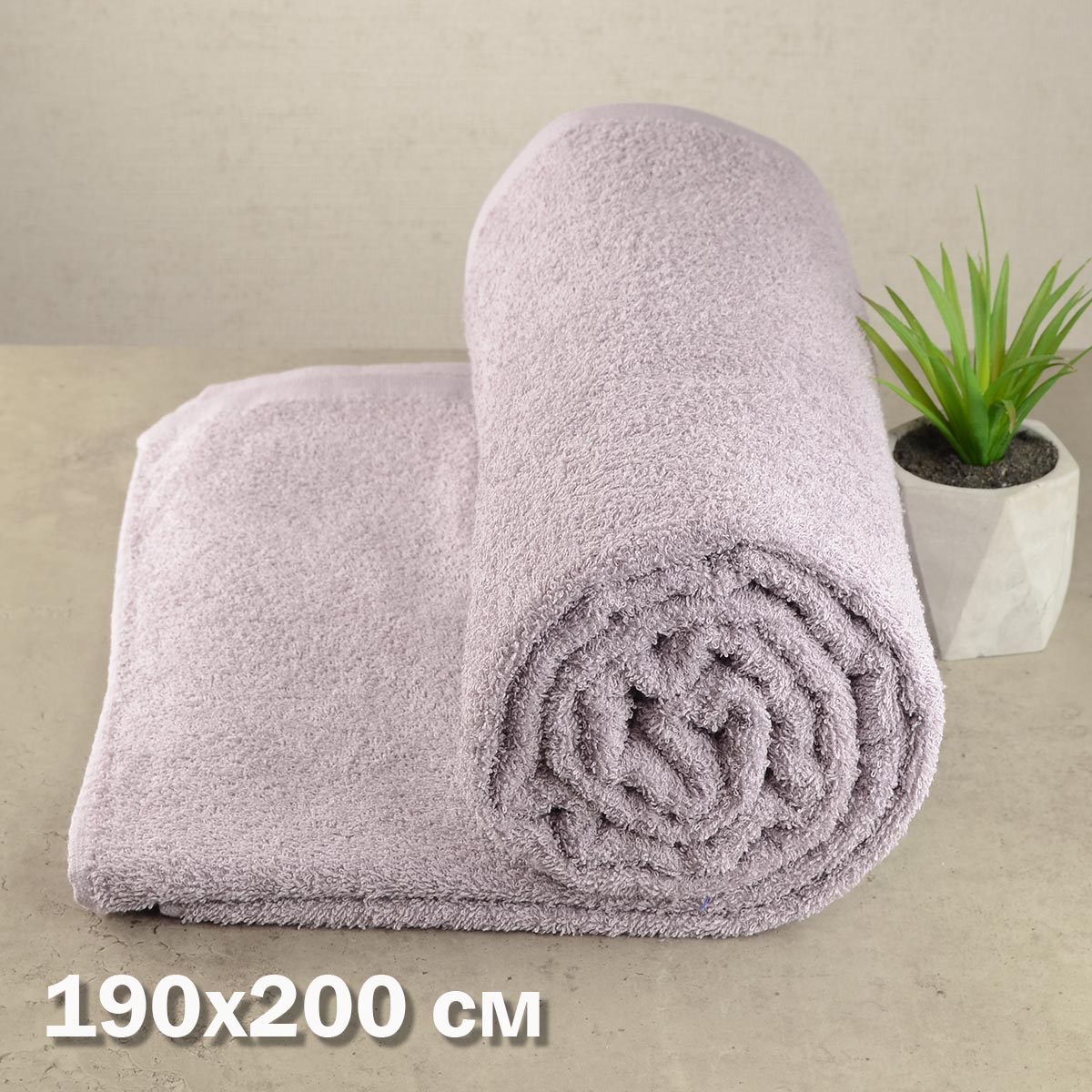 

Простынь махровая GM TEXTILE 190х200см 400г/м2 (Какао)
