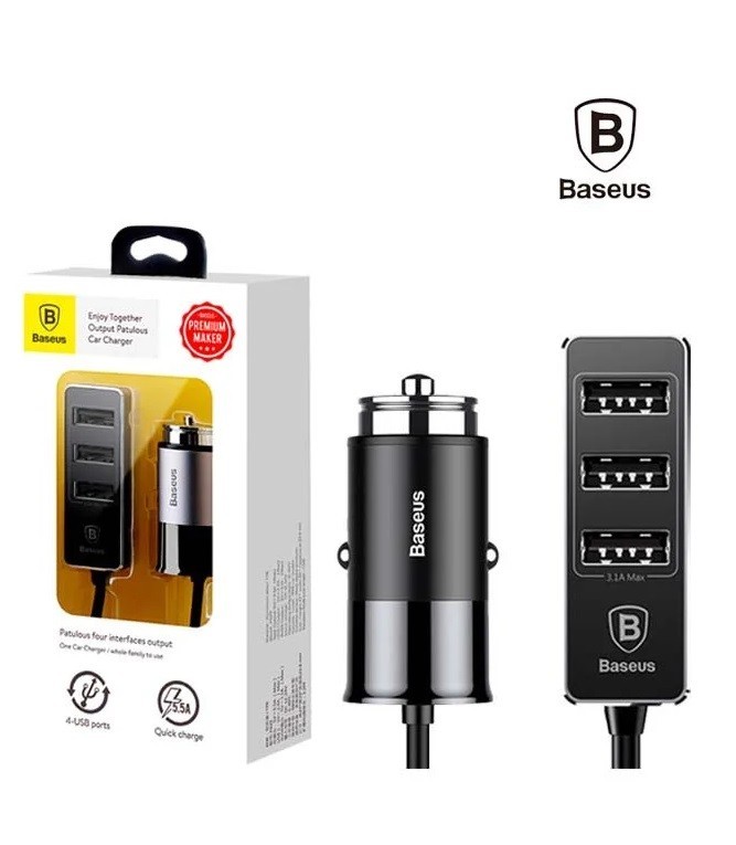 

Автомобильное зарядное устройство Baseus 5.5A 4USB black