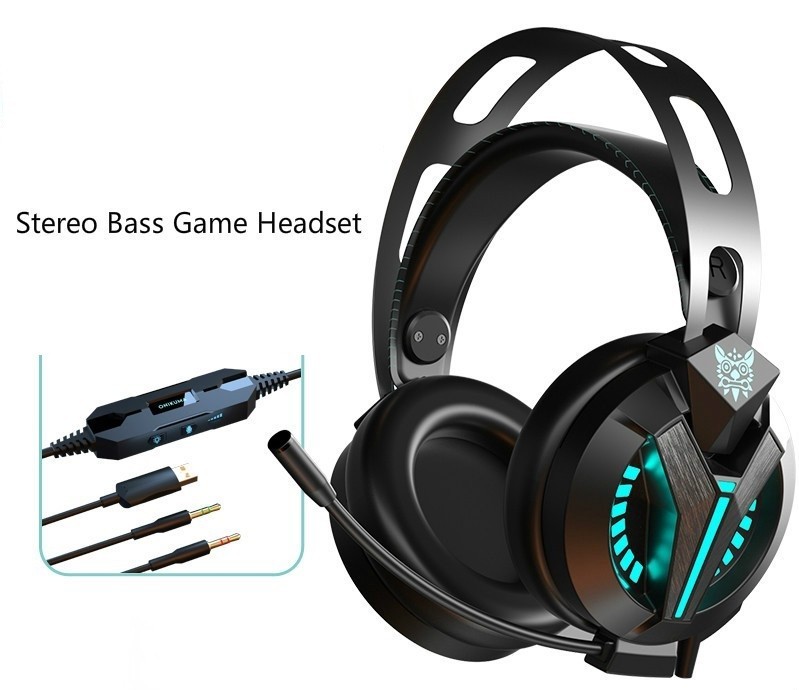 

Наушники игровые ONIKUMA COMBAT PRO с гарнитурой blue