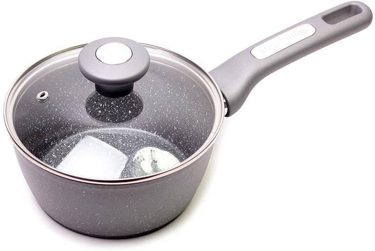 

Ковш Kamille Grey Gotland 18см со стеклянной крышкой Kamille KM-4280GR