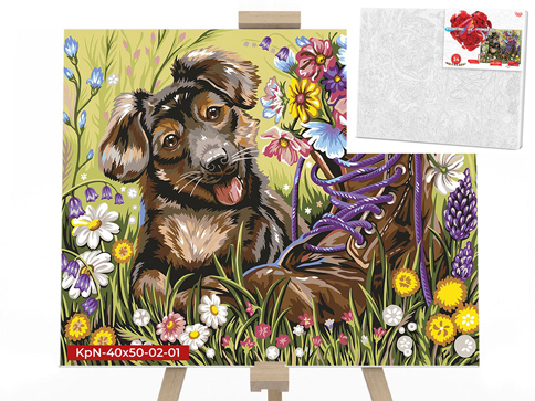 

Креативная творчество "PAINTING BY NUMBERS" 40х50см "Собачья" KpNe-40х50-02-01 Danko Toys
